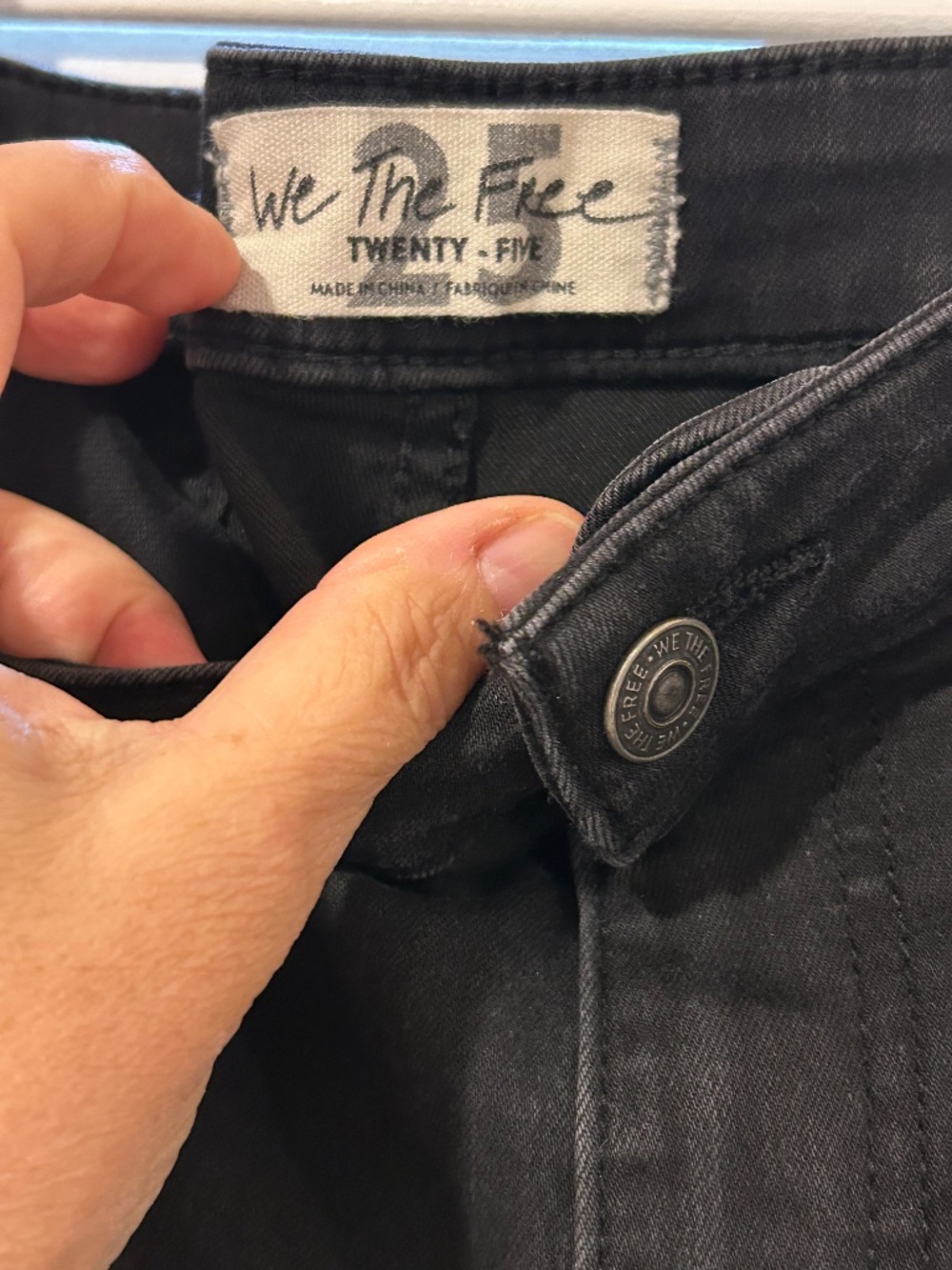 We The Free Extreme Flare High Rise Raw Hem Jeans Black - Picture 3 of 12